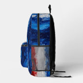 Rot Weiß Blau patriotischer Rucksack (Rechts)