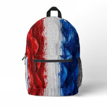 Rot Weiß Blau patriotischer Rucksack