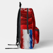 Rot Weiß Blau patriotischer Rucksack (Links)