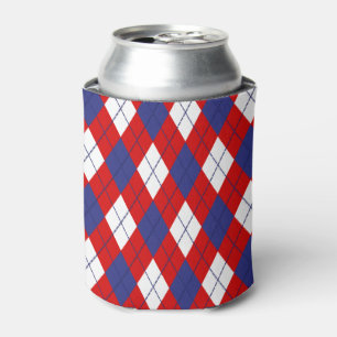 Rot, Weiß, Blau Raute 1-DRINK KANN COOLER Dosenkühler