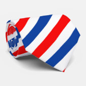 Rot-Weiß-Blau, Rot-Blau Krawatte (Gerollt)