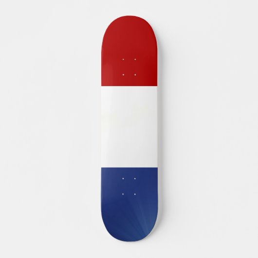 Rot Weiß Blau Skateboard (Vorne)
