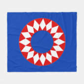 Rot Weiß Blau Strahlende Sterne Decke (Vorderseite (Horizontal))