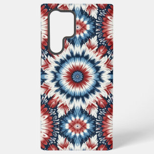 Rot, Weiß & Blau Tie-Dye Samsung Galaxy Hülle