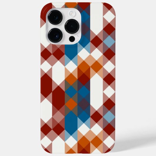 rot weiß blau und orange geometrisch Case-Mate iPhone hülle (Rückseite)