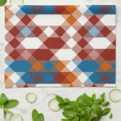rot weiß blau und orange geometrisch geschirrtuch (Gefaltet)