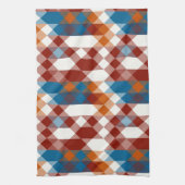 rot weiß blau und orange geometrisch geschirrtuch (Vertikal)