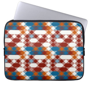 rot weiß blau und orange geometrisch laptopschutzhülle