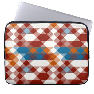rot weiß blau und orange geometrisch laptopschutzhülle