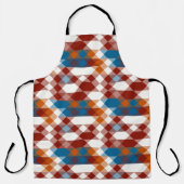 rot weiß blau und orange geometrisch schürze (Vorderseite)