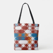 rot weiß blau und orange geometrisch tasche (Rückseite)