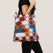 rot weiß blau und orange geometrisch tasche (Von Nahem)