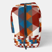 rot weiß blau und orange geometrisch waschbeutel (Rechts)