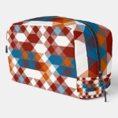 rot weiß blau und orange geometrisch waschbeutel (Rechte Ecke)