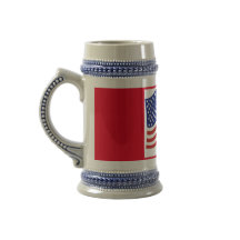 Rot Weiß Blau US-Flagge Patriotischer Bierkrug