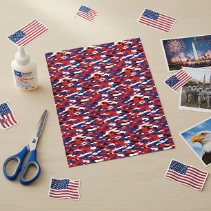 Rot-weiß-blaue Camouflage