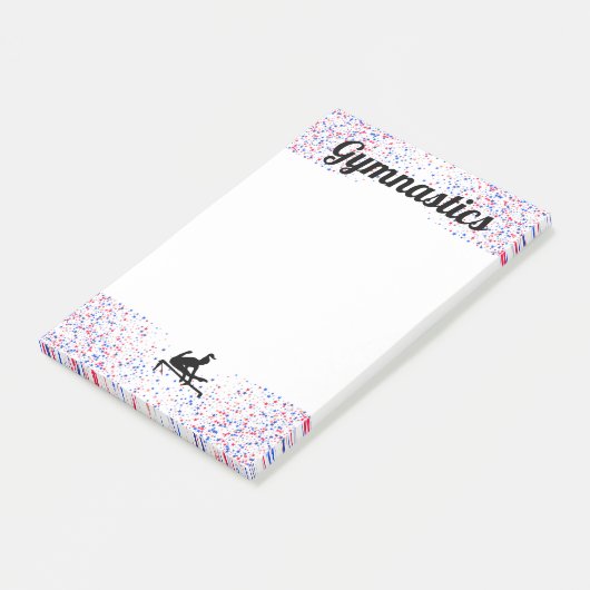 Rot, Weiß, Blaue Gymnastik - Ofenbläser Post-it Klebezettel (angewinkelt)