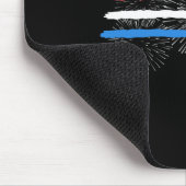 Rot-weiß-blaue Kampfjets mit Feuerwerk 4. Mousepad (Ecke)