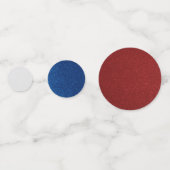 Rot, Weiß, Blaue Raute 4. Juli Glitzer Konfetti (Vorderseiten)