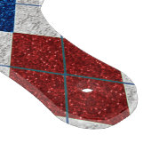 Rot, Weiß, Blaue Raute 4. Juli Glitzer Schneidebrett (Ecke)