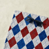 Rot, Weiß, Blaue Raute 4. Juli Glitzer Strandtuch (Beispiel)