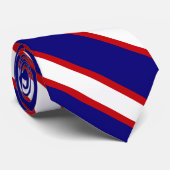 Rot, Weiß, Blaue Streifen Krawatte (Gerollt)