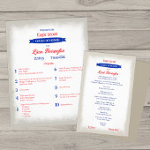 Rot-Weiß-Blauer Adler-Ehrenhof-Programm Flyer