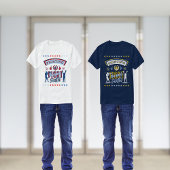 Rot, Weiß, Blauer Kampf gegen den guten Kampf des T-Shirt