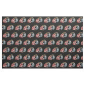 rot-weiß-blauer Schädel auf Stoff (Fat Quarter (45,7 x 55,9 cm))