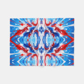 Rot-Weiß-Blauer Spritzdecke Fleecedecke (Vorderseite (Horizontal))