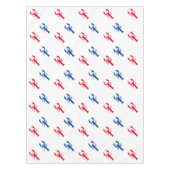 Rot-weiß-blaues Hummermuster Patriotisch Tischdecke (Vorderseite)