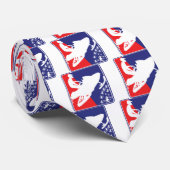 Rot-Weiß-BlauSchlitten-zazzle Krawatte (Gerollt)