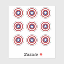 Rot/Weiß/Blue Star Round-Target-Aufkleber