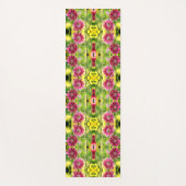 Rot-Weiß-Blume Abstraktes Muster Yogamatte (Vorderseite)