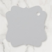 Rot-Weiß-Blume botanischer Gefallen Geschenkanhänger (Rückseite)