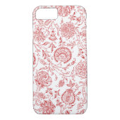 Rot-Weiß-Blume Case-Mate iPhone Hülle (Rückseite)