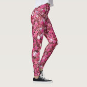 Rot-Weiß-Blume Leggings (Rechts)