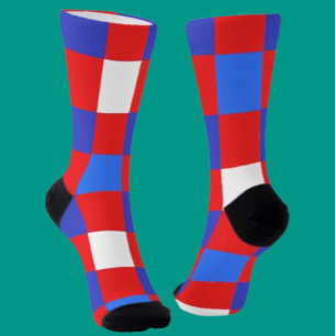 Rot, Weiß & Bold – Patriotische Crew Socken