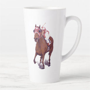 Rot Weiß Brauner Champion Rennpferd Gebet Milchtasse