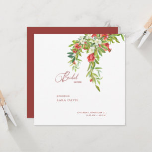 Rot-Weiß-Brautparty Piazza della Riforma Einladung