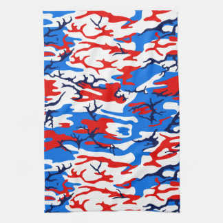 Rot-Weiß-Camouflage Handtuch