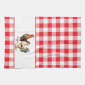 Rot-weiß-Checked-Kariert Geschirrtuch (Horizontal)