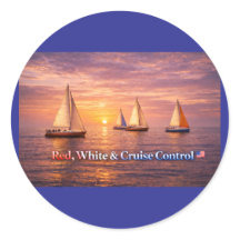 Rot Weiß & Cruise Control Poster | Lustiger Patrio