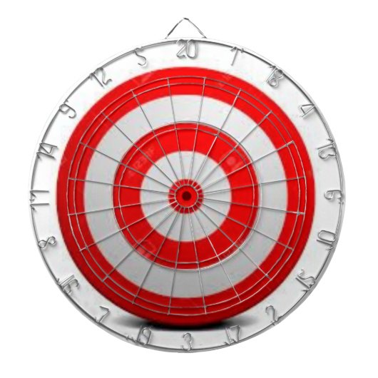 Rot weiß dartscheibe (vorne)
