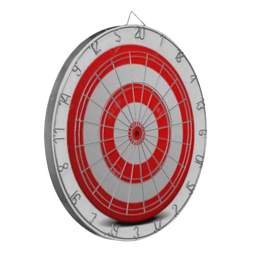 Rot weiß dartscheibe (Vorderseite Links)