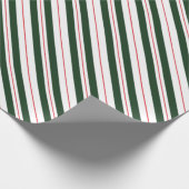 Rot-Weiß-Diagonal-Stripte-Kaninchen Geschenkpapier (Ecke)