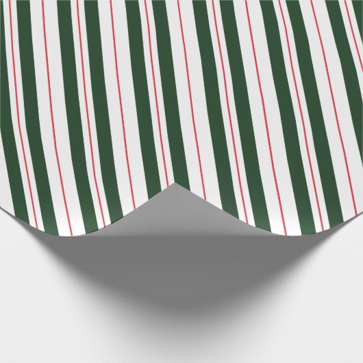 Rot-Weiß-Diagonal-Stripte-Kaninchen Geschenkpapier (Ecke)