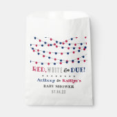 Rot, Weiß & Due! Babydusche am 4. Juli Geschenktütchen (Vorderseite)