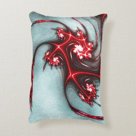 Rot-Weiß-Eidechsen auf sandiger Textur Dekokissen