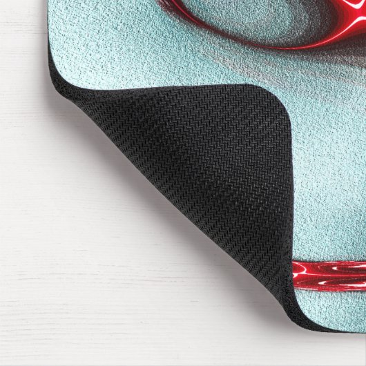 Rot-Weiß-Eidechsen auf sandiger Textur Mousepad (Ecke)